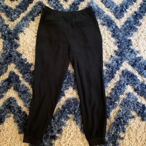 Zara Black Crepe Joggers
